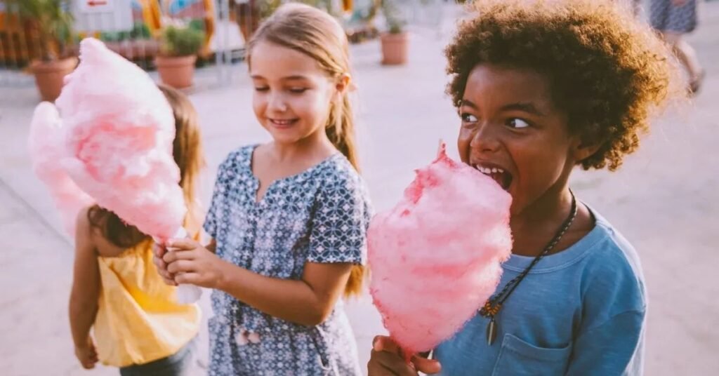 cotton candy and candy floss